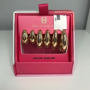 Shiny Gold Hoop Earrings